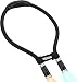 LEDGLE LED Book Light Rechargeable Hug Light Reading Lamp Hands Free 3000-6500K 4 LED Beads, 3 Adjustable Brightness, USB Cable Included for Reading in Bed Or Reading in Car (Black)