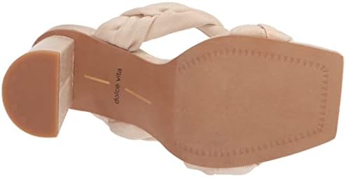 DOLCE VITA Women's PHEBY Sandal, Beige Silk, 9.5 | Image 3