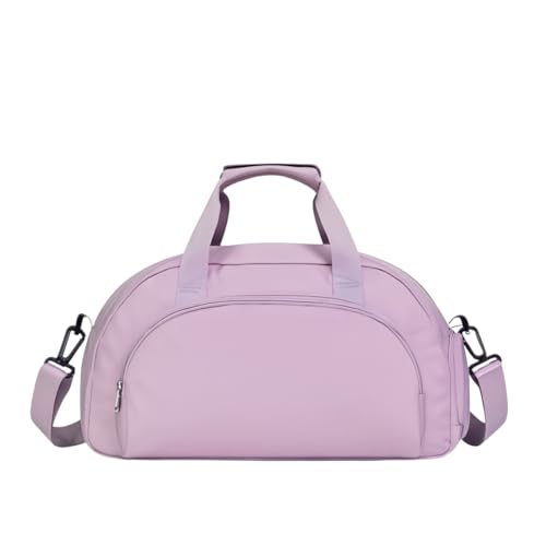 Bolsa Vira Mochila Mala de Mão Esportiva Reforçada Viagem Academia Natação Impermeável Transversal Esporte Lisa Fitness Vários Compartimentos Grande Compartimento para Tênis (Roxo)