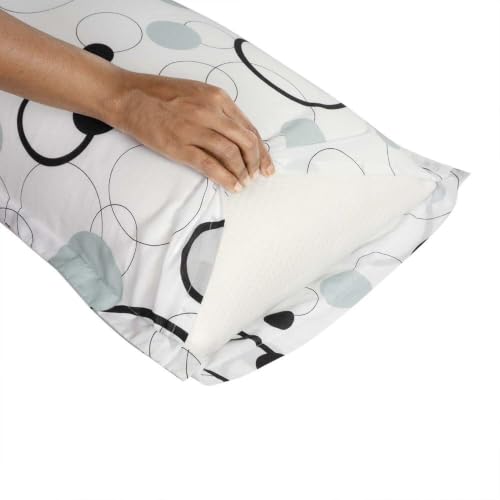 Image of Wakefit 100% Cotton Pillow Cover Set of 2 | 200 TC Soft & Breathable Pillow Cases | Standard Size 18 x 27 Inch | Skin Friendly, Durable & Gentle Machine Washable | Bubbles