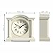 JONES CLOCKS® Kensington Mantel Clock | Small Classic Arch top Clock | Pale Cream | Stylish & Contemporary | Ideal for Desk, Mantelpiece, Bookshelf or Bedside