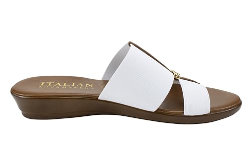 Image of ITALIAN Shoemakers Women's Sofy Wedge Sandal, Comfort Casual Open Toe - Made in Italy, 1.5 inch Heel