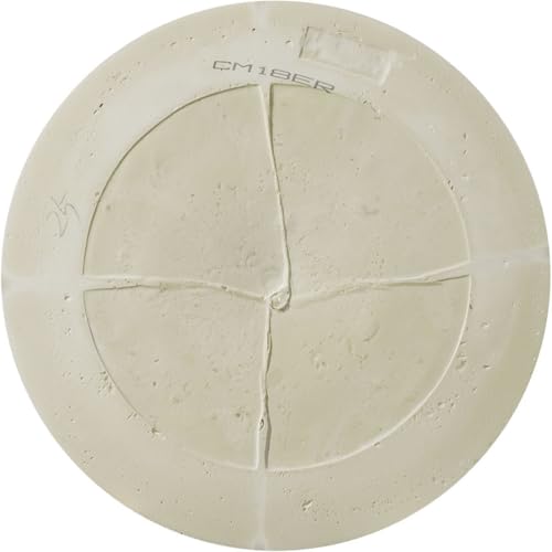 Image of Ekena Millwork CM18ED 18-Inch OD x 5 1 /2-Inch ID x 1 3 /4-Inch Edinburgh Ceiling Medallion, Primed