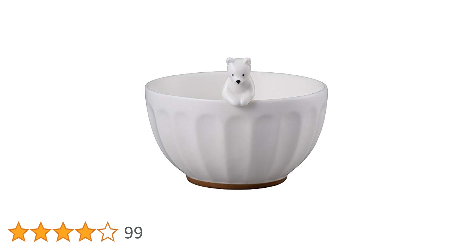 Amazon｜かわいい食器 WHITE ZOO お茶碗 フィギュア付き