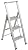 Sorfey Premium 3 Step Modern Aluminum Ladder. Lightweight,-Ultra Slim Profile, Anti Slip Steps, Sturdy-Portable for Home, Office, Kitchen, Photography Use, Aluminum Finish
