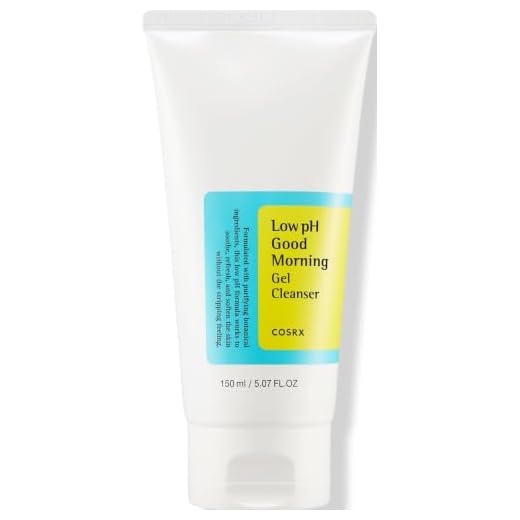 COSRX Low pH Good Morning Gel Cleanser, 5.07 fl.oz / 150ml, Daily Mild Face Cleanser for Sensitive Skin with BHA and Tea-Tree Oil, PH Balancing, Anti Breakouts, No Parabens, No Sulfates, Korean Skincare
