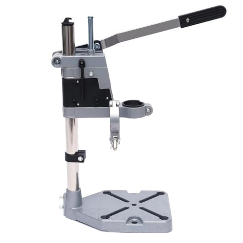 Taladro de Columna Soporte de taladro banco con abrazadera ajustable, herramienta reparación trabajo for taladrar a mano(Double-hole Bracket)