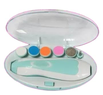 Trusted New Baby Nail File Electric || Baby Nail Trimmer with 6 Grinding Heads Safe for Newborn Baby Baby Nail Clippers with Light || Electric Baby Nail Trimmer(Multicolor)-image-16