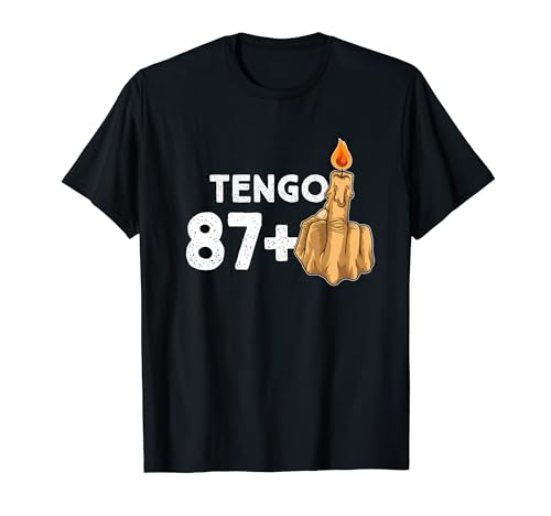 87+1 Dedo Medio Vela De Cumpleaños Para El 88º Cumpleaños Camiseta