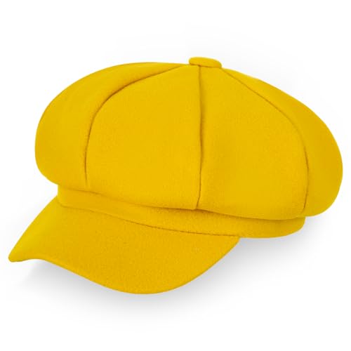 choyaxo Newsboy Cap Solid Fashion Beret Hat for Winter Ladies