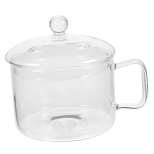 AUTSUPPL Glass Cooking Pot Multi-function Heating Pot Health Noodles Bowls Kitchen