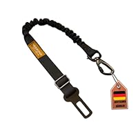 VierbeinerStube® Hundegurt fürs Auto – Sicherheitsgurt mit 360° Karabiner – Für alle Hunderassen & Fahrzeugtypen – Länge 50–80 cm