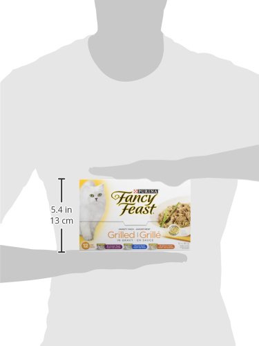 Fancy Feast Grilled Wet Cat Food, in Gravy Variety Pack 3 Flavours - 85 g Can (12 Pack) image 6