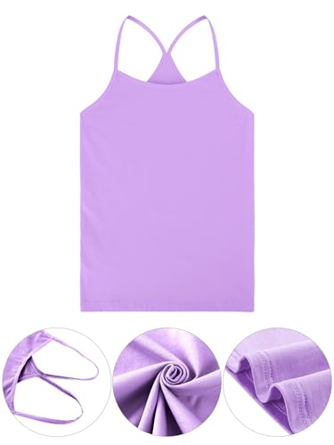 Boao 3 Pieces Girls Dance Tank Tops Racerback Camisole Undershirts Spaghetti Strap Camis Dance Clothes Tank Tops for Girls3