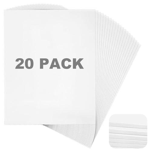 LPAMABA 20 Stück A4 Schaumstoffplatten Weiß