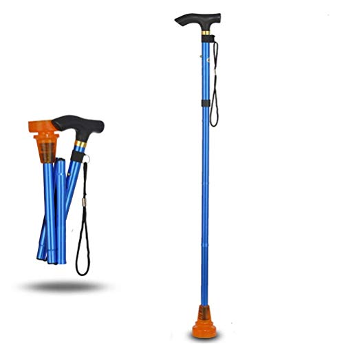 Składane kije trekkingowe, regulowane aluminiowe kule do chodzenia dla niepełnosprawnych osób starszych, podróże na świeżym powietrzu, 83-93 cm powerfully