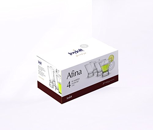 Joyjolt 4-Piece Afina Cocktail Glasses Set, Martini Glasses- 8-Ounces #TOP4