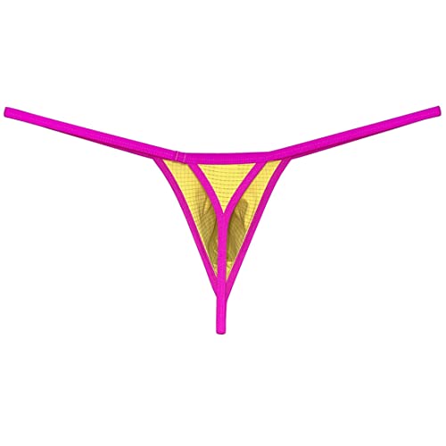 Men's Micro Bikini Thong Pouch Enhancing Lingerie Breathable G-String Underwear Skimpy Tangas3