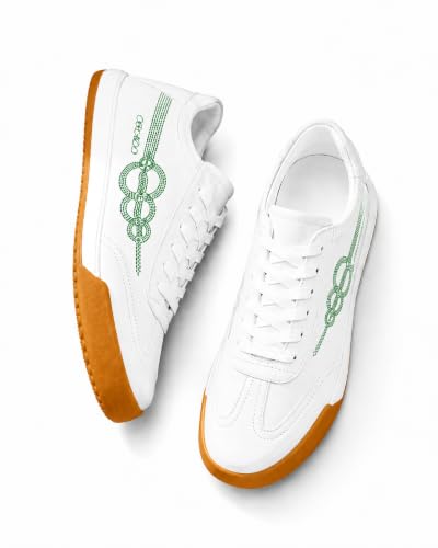 ORADO Men’s Red Casual Sneakers white - Image 4