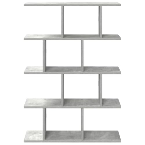 Concrete Grey Floating Wall Cube Shelf with 15 Compartments | Engineered Wood Storage Unit for Living Room and Bedroom Organization - Image 5