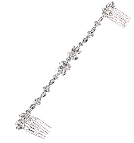 Damen Haarschmuck Haarband Haarreif Haarbänder Haardeko Perlen Blätter Blatt Hochzeit Braut gold silber Edelschmuck Schmuck Accessoires (Haarkamm (Style 2)) Cover