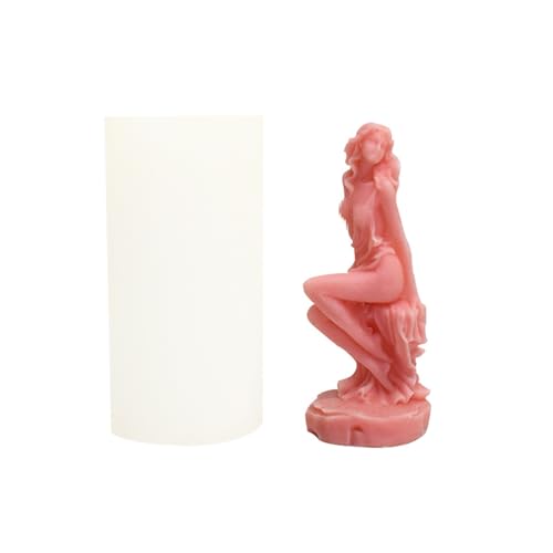 Xidmold Moule à Bougie 3D Sexy pour Femme - Corps de Femme en Silicone pour Cire de Soja, Savon, Résine Époxy, Plâtre, Artisanat