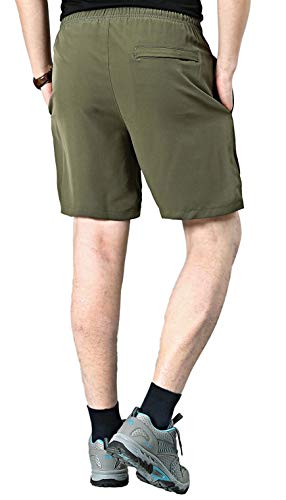 image for EXEKE Men's Quick Dry Shorts Lightweight Hiking Shorts Gym Workout Sho