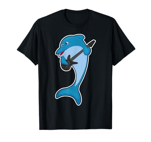 Delfin Músico Guitarra Musica Camiseta