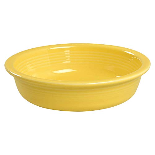Fiesta Classic Rim Cereal Bowl 19oz (6.875) Durable Ceramic Lead-Free Dishwasher/Microwave/Oven Safe Made in USA Dinnerware - Sunflower