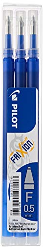 Pilot Pen 2276003F�Mina de repuesto Frixion Clicker, grosor 0,5mm, 3unidades), color azul