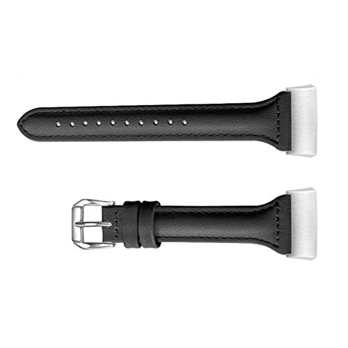 Pulseira de couro legítimo compatível com Fitbit Charge 3 Bands da Nicerio, pulseira de reposição pa