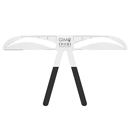 Dreamsknow Permanent Makeup European Style Eyebrow Tatoo Shaper Balance Ruler Eyebrow Stencil Makeup Kit DIY Tool