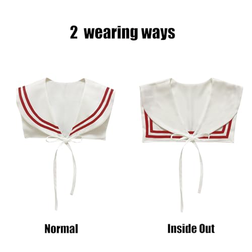 Sailor Collars Scarf for Women Top Fake Collar Necklaces Shawl wraps Match Sweater Shirt Dress3