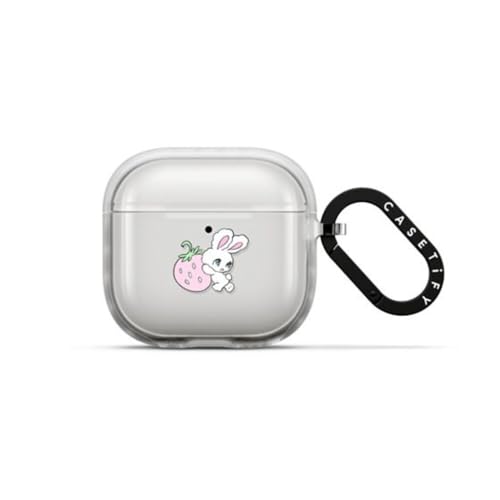 CASETiFY CpNg P[X AirPods 4 P[X - Bunny Carrying Strawberry - tXg