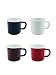 Enamel Mugs Cups 12.8oz Rainbow Colors Set of 4