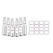 Mini flacons pulvérisateurs avec étiquettes – Flacon pulvérisateur de voyage en plastique pour liquides, bouchon de pulvérisation de pompe, récipients liquides réutilisables rechargeables pour