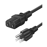 Projector Power Cord for Epson, Optoma, LG, ViewSonic, Hitachi, BenQ, Sony, Dell, Canon, NEC, InFocus Projector Replacement 【6FT】 3 Prong AC Power Cord Cable (IEC-60320 (IEC320) C13 to NEMA 5-15P)