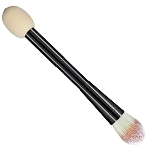 VALICLUD Dual-ended Makeup Brush with Sponge Versatile Tool for Foundation Concealer Powder Blush Application for Travel and Home Use Great Present for Women