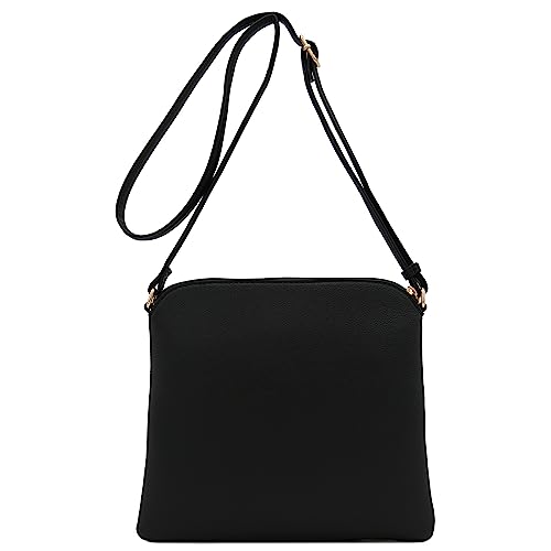 Image of DELUXITY Lightweight Medium Crossbody Bag with Tassel
