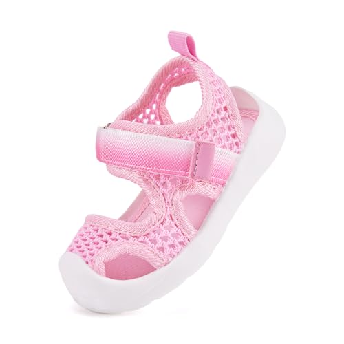 Image of BMCiTYBM Baby Boy Girl Closed Toe Summer Toddler Sandals Lightweight Shoes Infant Non-Slip First Walking Sneakers 6 9 12 18 24 Months 2-3 Years