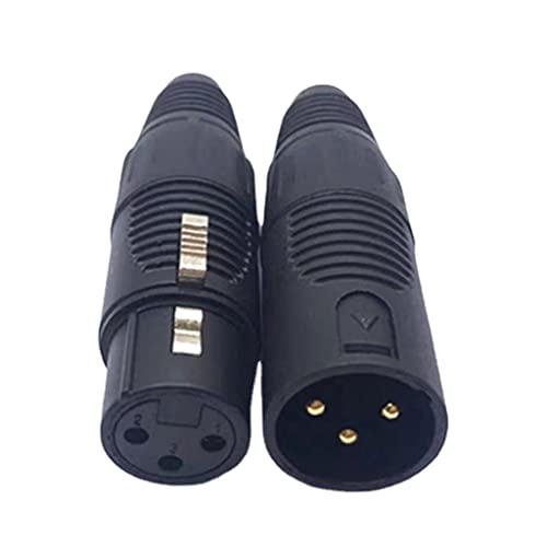 YUNNIAN Stecker/Buchse 3-poliger Kabelverbinder Mikrofonanschluss Elektronikzubehör