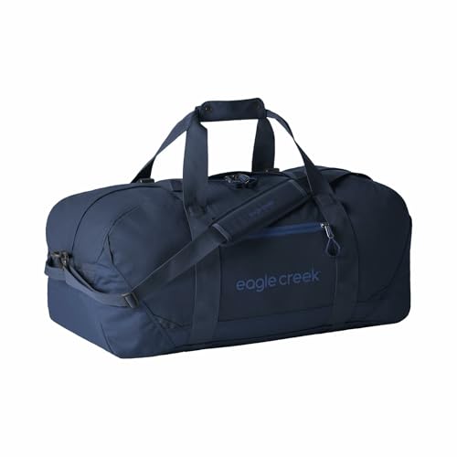 Eagle Creek No Matter What Duffel Bag - Eco Friendly Duffel for Sustainable Travel - Adjustable Shoulder Strap - Multiple Carry Options - Easy to Store - Atlantic Blue - 40L