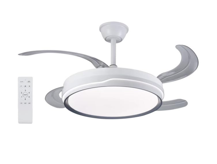 azorex Ventilador de Techo con Luz LED 70W y Control Remoto 107cm 6 Velocidades Temporizador Iluminación Regulable 3000K-4200K-6500K Función Reversible Silencioso y Eficiente (Rayas Clásicas)