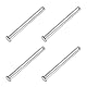 PATIKIL 10 x 120 mm Einzel-Loch-Clevis-Stifte, 4 Stück 304 Edelstahl Flachkopf-Stift für Hitch Pin Lock Link Scharnier-Systeme, Silber