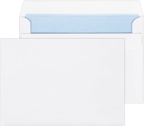 Officely C6 Self Seal Wallet Envelopes 90 GSM 114mm x 162mm White - Pack of 25