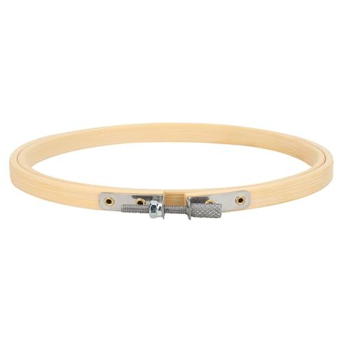 Image of SENJEOK 30PCS 5 Inch Embroidery Hoops, Bamboo Cross Stitch Rings, Round Embroidery Circle Ring for DIY, Sewing