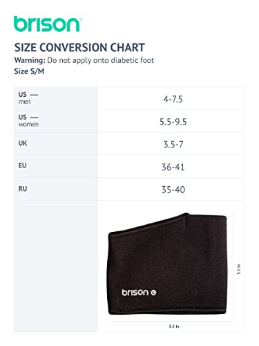 Brison Podiatrist-Designed Metatarsal Pads for Women & Men - Ball of Foot Cushions for Pain Relief Metatarsalgia Morton's Neuroma Calluses 1 Pair (Black, M/S)