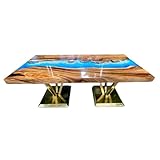 Personalized Breathtaking Scenery Epoxy Resin Table, Custom Order Ocean Design Table, Office Table, Ocean Waves Table, Handmade Table, Coffee Table, Dining Table, Special Table (24x36 inch)