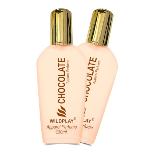 Image of Wildplay Chocolate Spray Perfume for Men & Women 30ml - Sweet, Warm & Inviting Unisex Fragrance with Rich Cocoa Notes, Long-Lasting Scent, Perfect for Everyday & Gifting Pack of 2