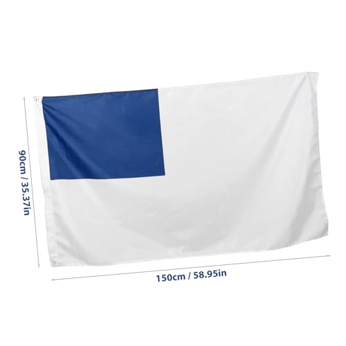 Bandera cristiana VICASKY con cruz decorativa de exterior exterior y anillos de metal 3
